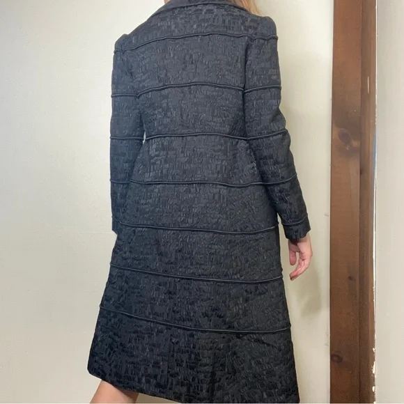 Nettie Vogues Nettie Rosenstein Vtg 60s Black Jacket Made in England Size XS-S - Picture 12 of 12